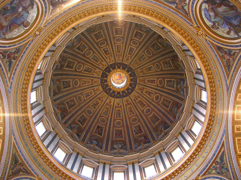 foto: kuppel der peterskirche in rom